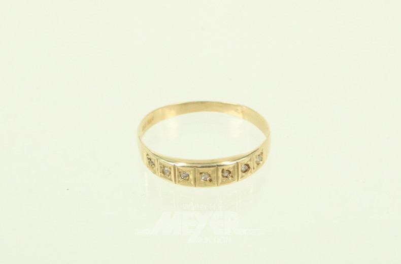 Bandring mit 7 kl. Brillanten