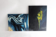 2 moderne Bilder "weibl. Aktdarstellung"