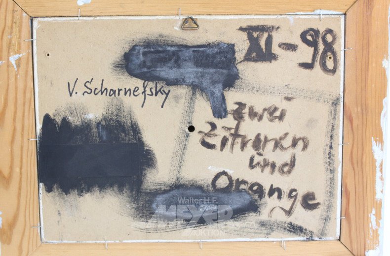 Gemälde 'Zwei Zitronen und Orange'