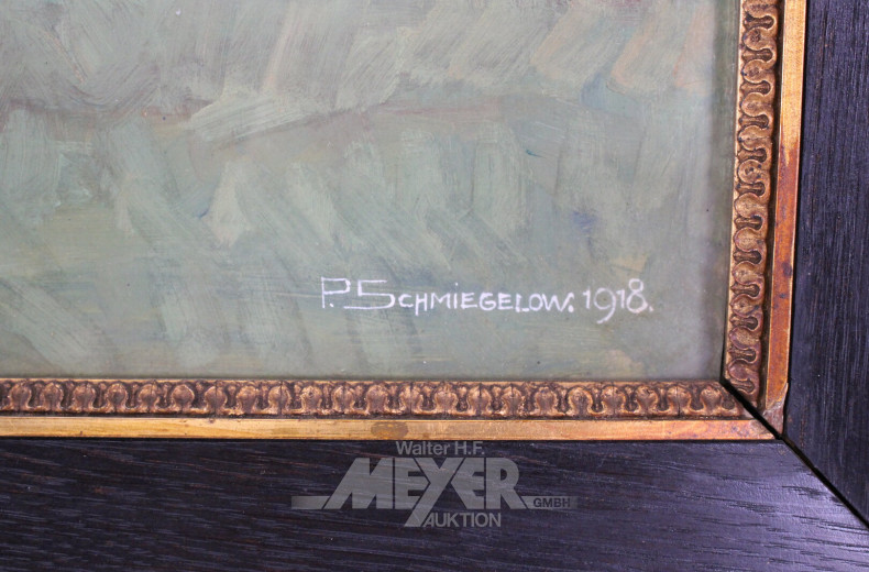 Aquarell / Gouache "Landschaftsansicht"