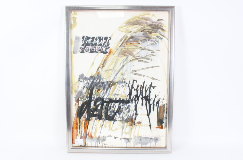 aquarellierte Zeichnung "Für Peppi"