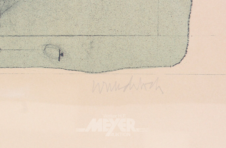 Lithografie "Ein Blatt für Oslo"