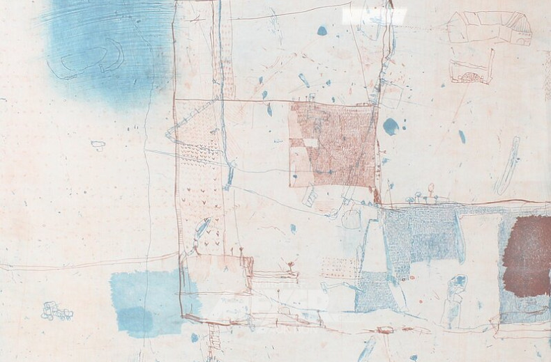 Farblithografie "Hoch im Norden"