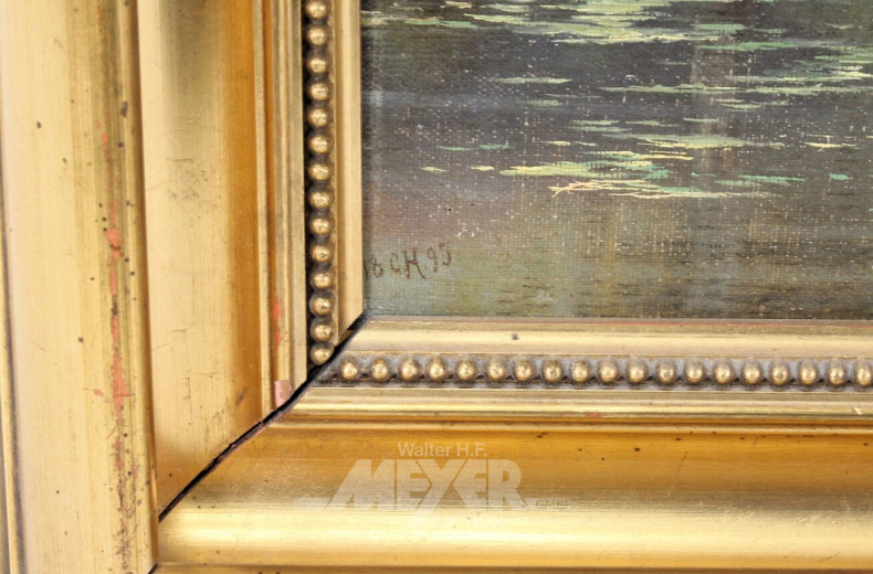 Gemälde  "Ruderer auf See"