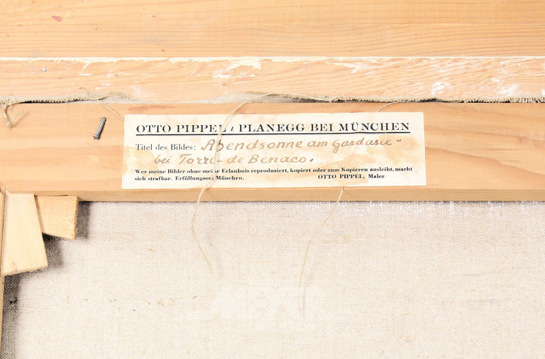 Gemälde  "Abendsonne  am Gardasee"