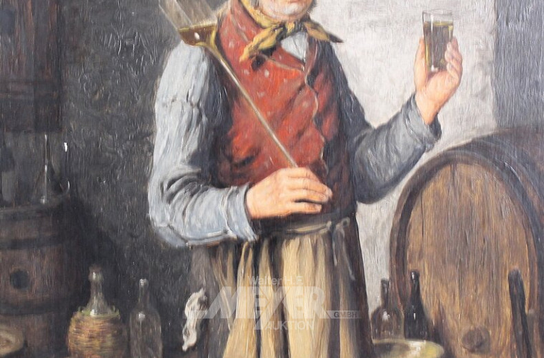 Gemälde 'Weinprobe'