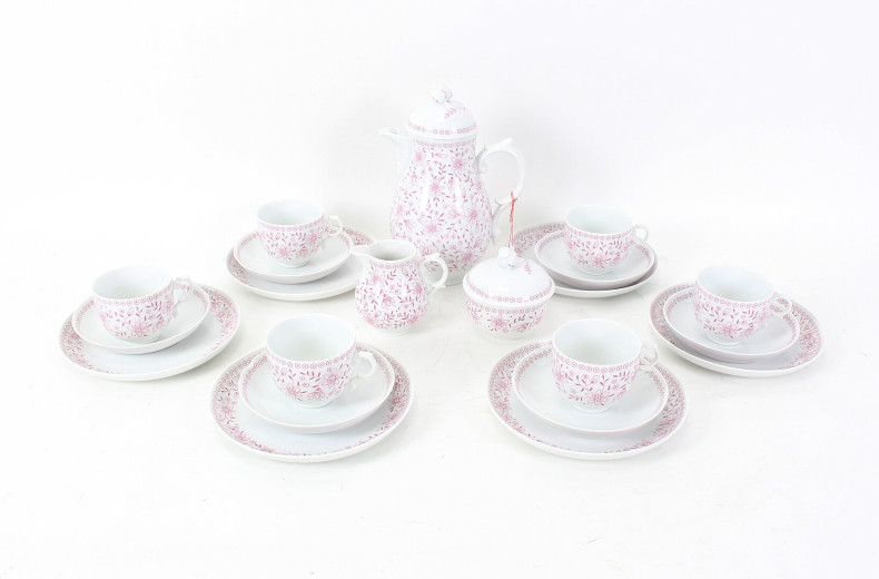 Porz.-Kaffee-Service für 6 Personen, 21-tlg.