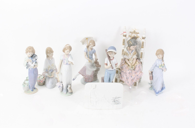 8 versch. Porz.-Figuren: