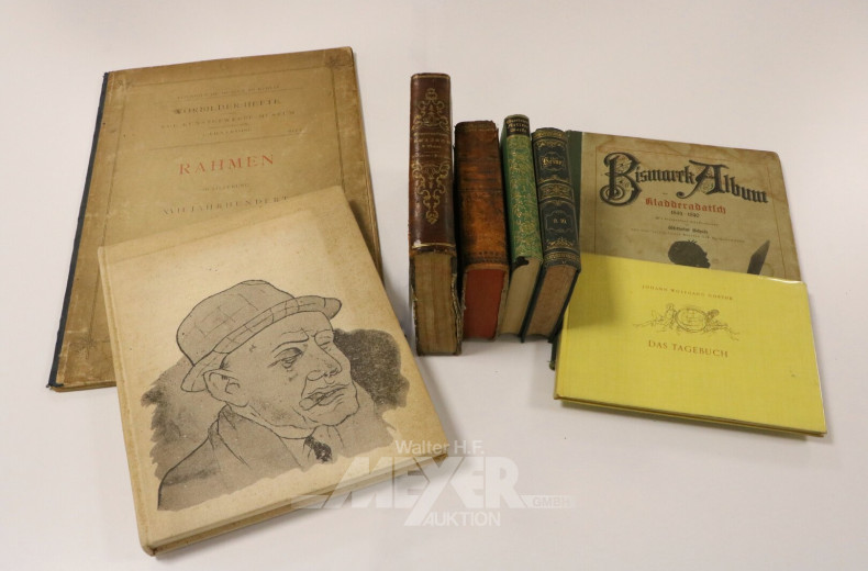 Umfangreicher Posten antiquarische Werke in 8 Kartons