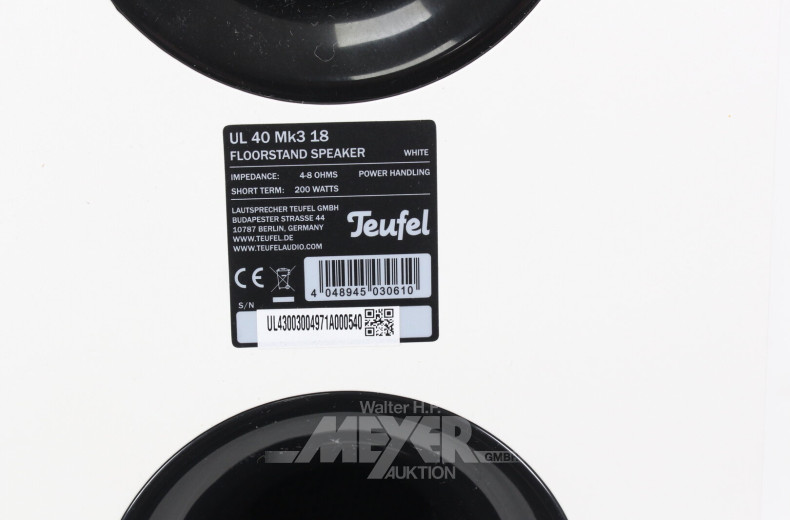 Paar Lautsprecher, weiß