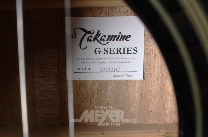 Western-Gitarre, schwarz mit Tonabnehmersystem