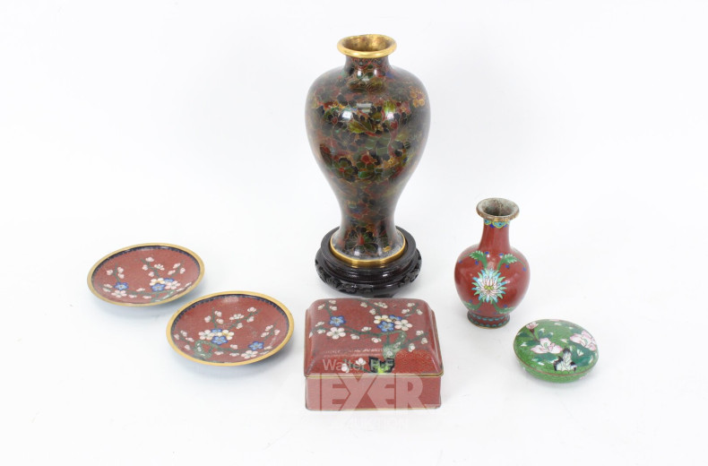 kl.  Posten Cloisonné-Aufstellgegenstände