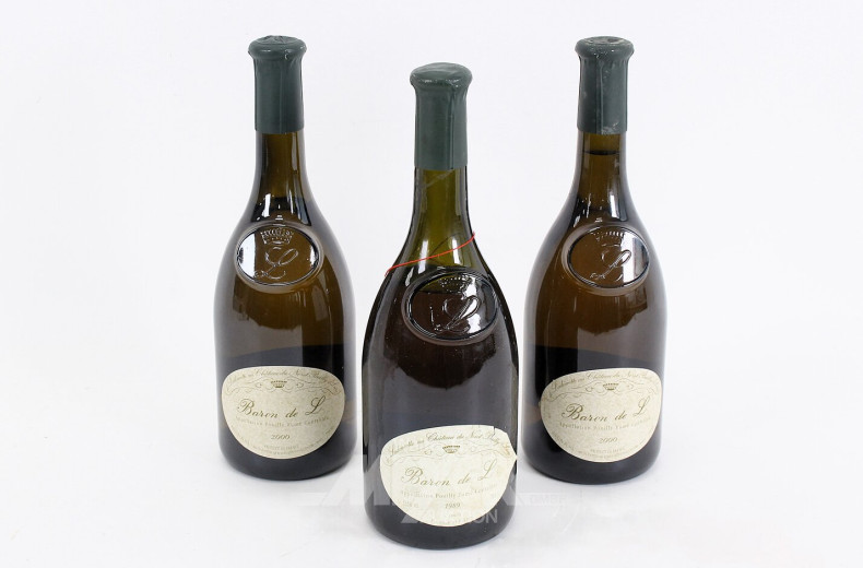 3 Flaschen Rotwein, Frankreich 1989