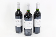 6 Flaschen Rotwein, Frankreich 1995 und 1998
