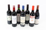 7 Flaschen versch. Rotweine, Frankreich ab 2000
