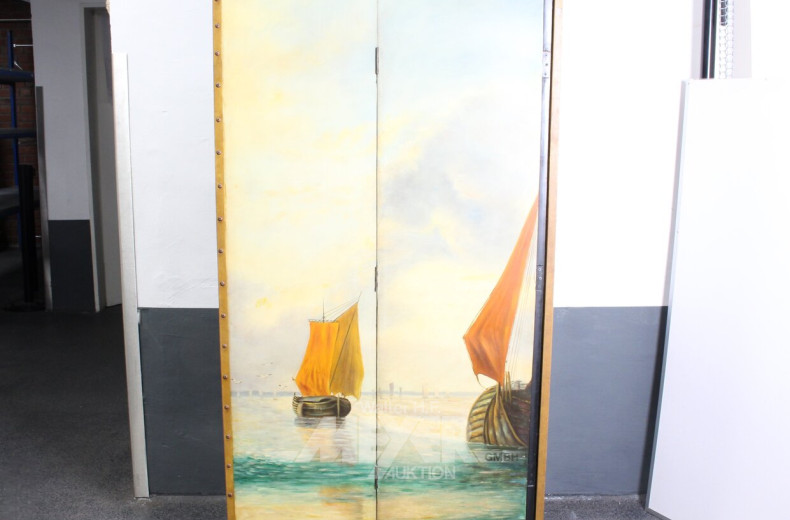 Paravent  "heimkehrende Fischer"