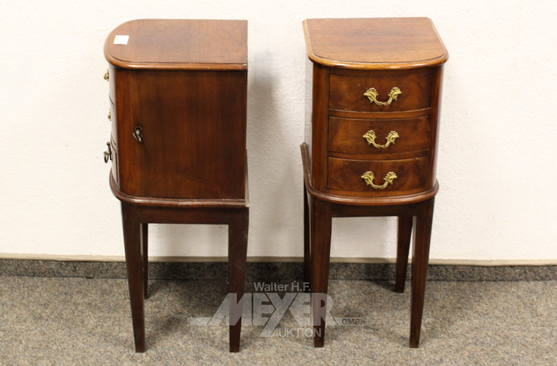 2 kl. Beistell-Beinkommoden, Pärchen
