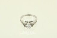 Solitärring mit Brillant von ca. 0.25ct