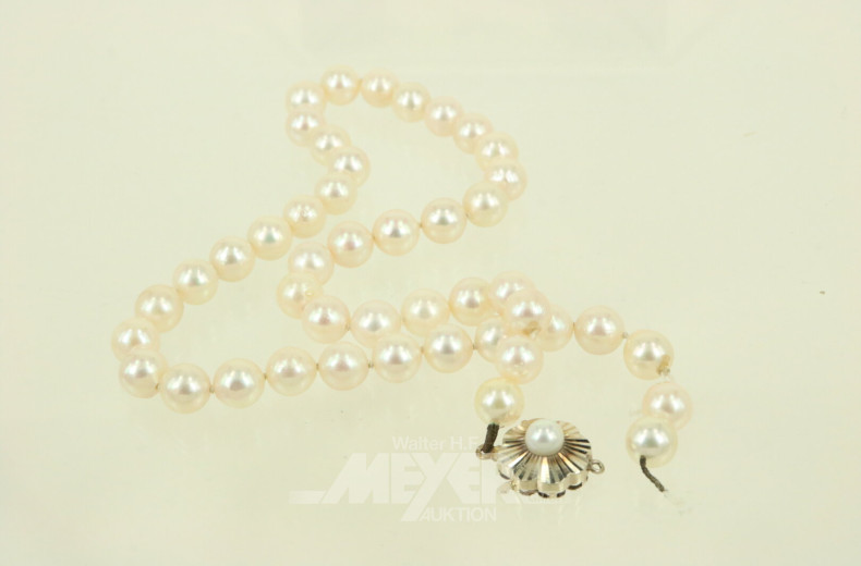 Zuchtperlenkette mit WG-Schließe, beschädigt