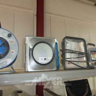 Posten LED-Baustrahler und Kabeltrommel