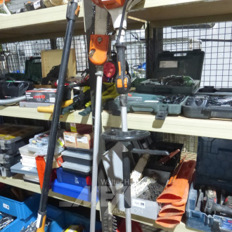 Kombigerät ; Benzin-Hochendaster / Heckenschere