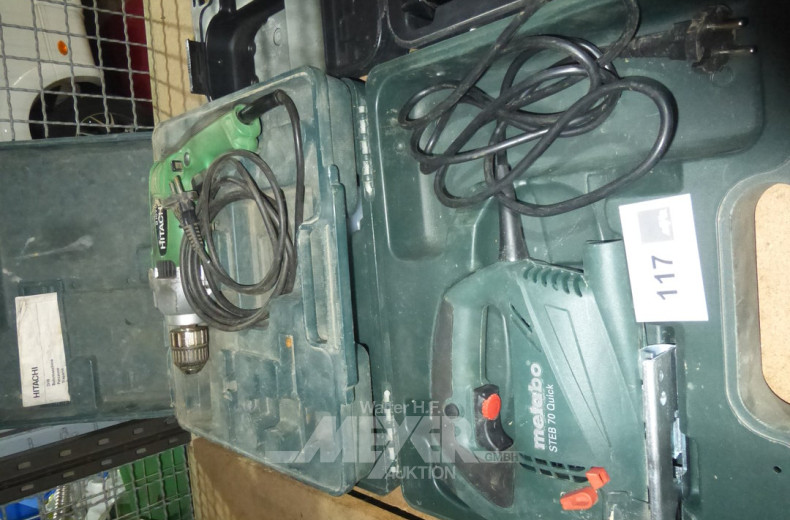 Pendelstichsäge sowie 1 Bohrhammer