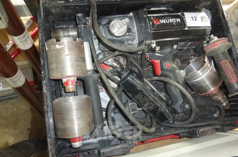 Kernbohrgerät mit Zubehör