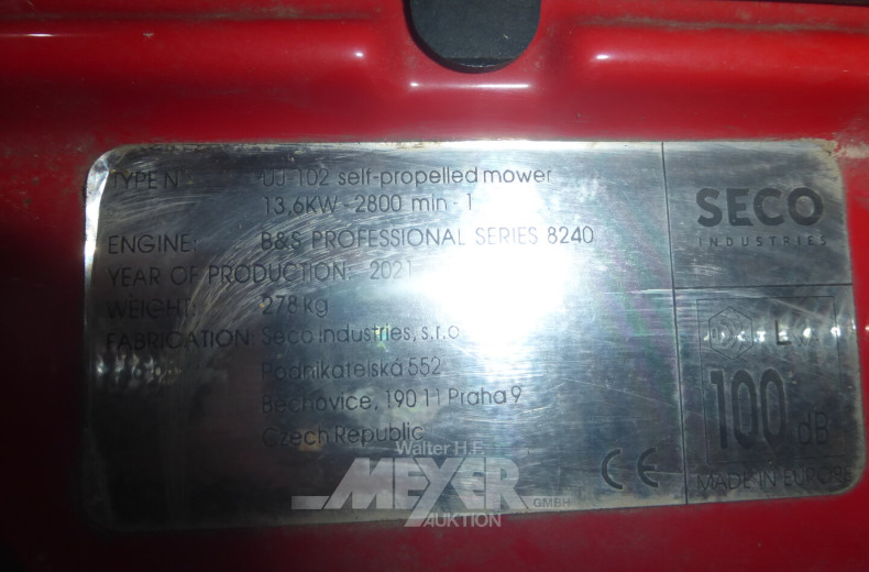 gr. Aufsitzmäher, 13,6 kW