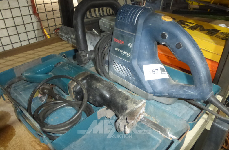 Elektro-Fuchsschwanz und 1 Säbelsäge