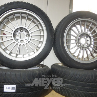 Satz Alpina-Felgen 8Jx16 H2, e28, Nr. 3611125 u. 7Jx16H2, Nr. 3611125, 205x50 R16 und 225x45 ZR16