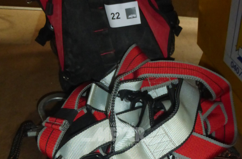 Nylonrucksack mit Fallstoppgeschirr