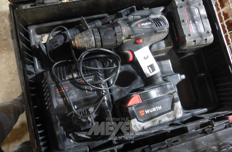 Akku-Bohrschrauber mit Wechselakku, und Ladegerät, 28 V