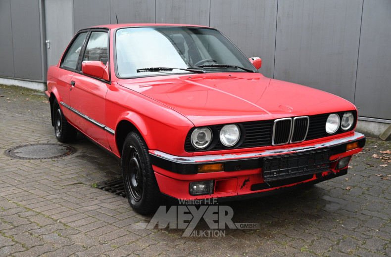 BMW 316i E30 coupé, brillantrot