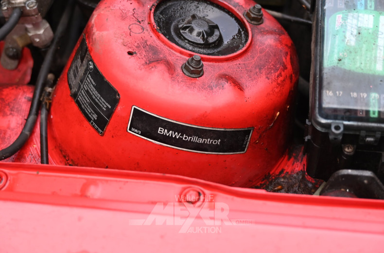 BMW 316i E30 coupé, brillantrot