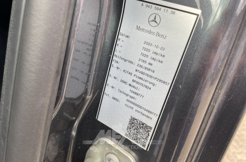 Mercedes-Benz Sprinter 317 CDI, Lang HA 9G-Tronic, tenoritgrau metallic