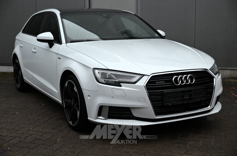 Audi A3 2.0 TDI Sportback quattro S-tronic sport, glacier white metallic