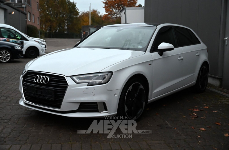 Audi A3 2.0 TDI Sportback quattro S-tronic sport, glacier white metallic
