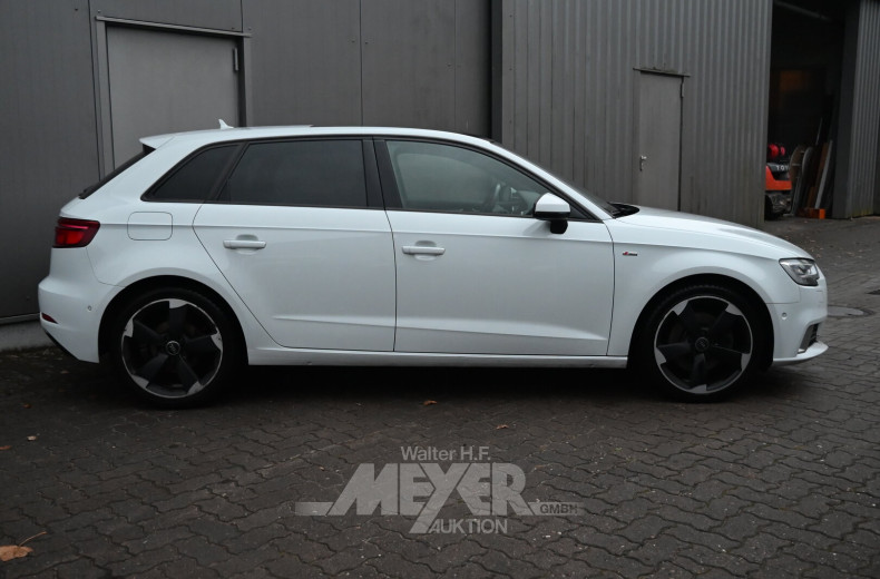 Audi A3 2.0 TDI Sportback quattro S-tronic sport, glacier white metallic