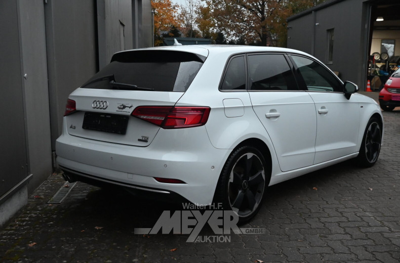 Audi A3 2.0 TDI Sportback quattro S-tronic sport, glacier white metallic