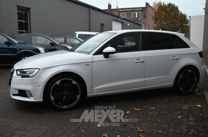 Audi A3 2.0 TDI Sportback quattro S-tronic sport, glacier white metallic