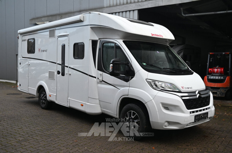 CITROEN Wohnmobil Dethleffs Trend T 7057, Teilintegriert mit Hubbett