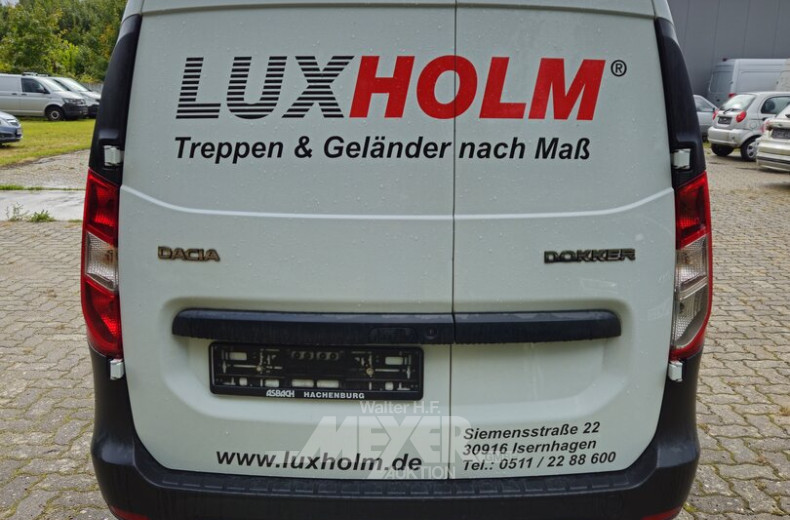 DACIA Dokker Kastenwagen, weiß, teilfoliert