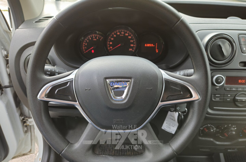 DACIA Dokker Kastenwagen, weiß, teilfoliert