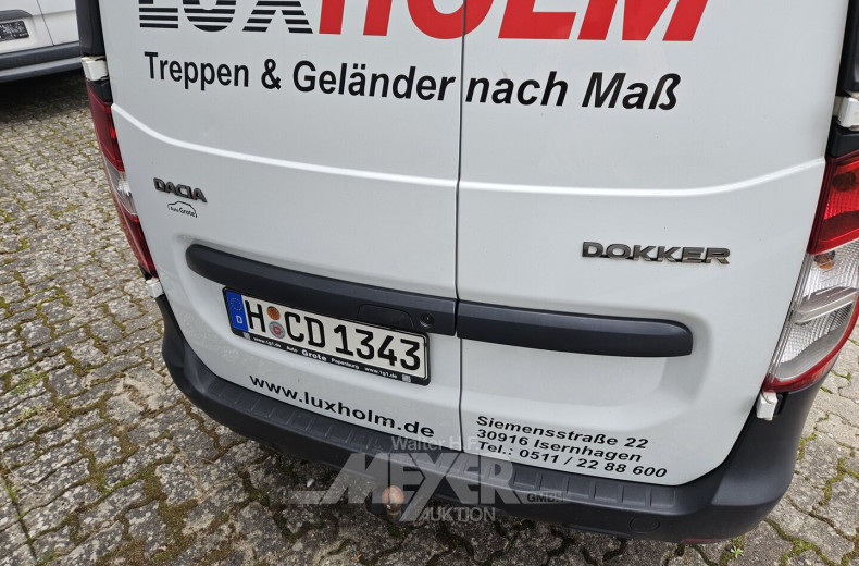 DACIA Dokker Kastenwagen, weiß, teilfoliert