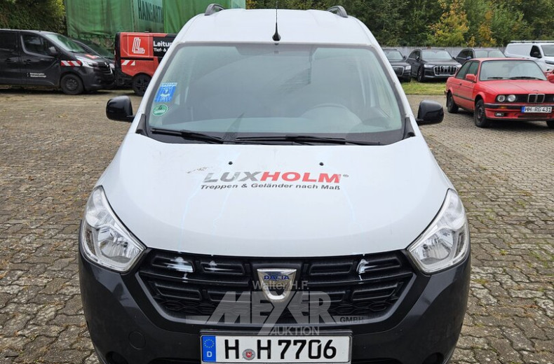 DACIA Dokker Kastenwagen, weiß, teilfoliert