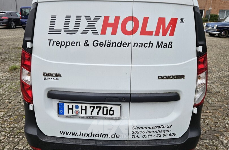DACIA Dokker Kastenwagen, weiß, teilfoliert