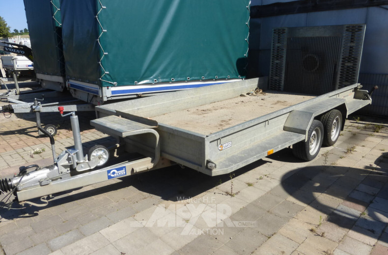 Gerätetransportanhänger Tieflader, Tandemachse