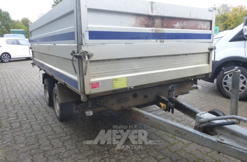 hydr. Tandemkippanhänger, Hochlader mit offener Pritsche, mit Fernbedienung
