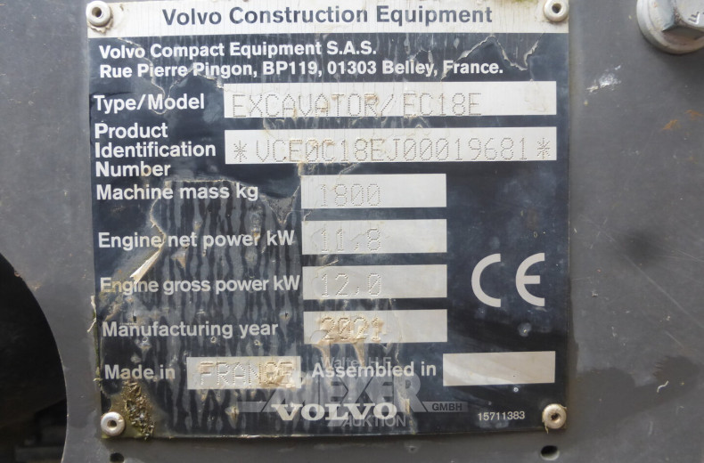 Hydr. Minibagger mit Vollkabine