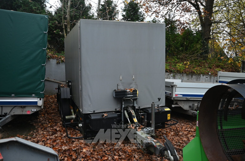 hydr. Absenkanhänger HEIMANN für Maschinentransporte, Plane/Spriegel